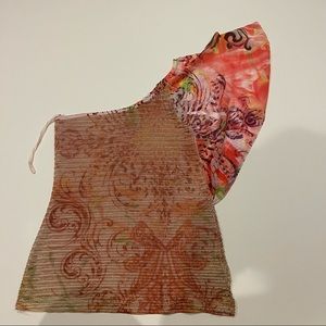 Vivace NWOT One should multicolor Top in Polyester/ Spandex blend.